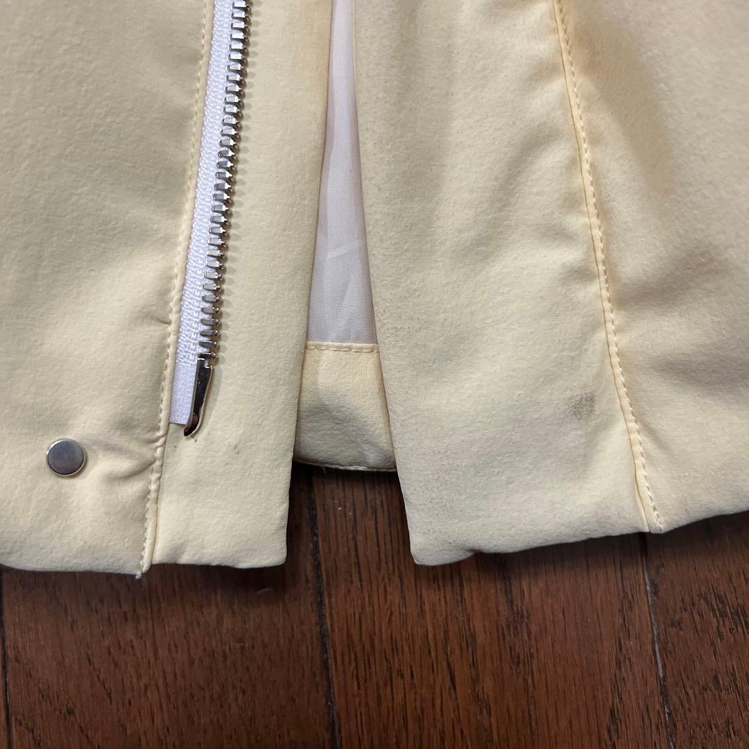 うきこ BELPER ポケットダウンベスト クリームイエロー 23AW