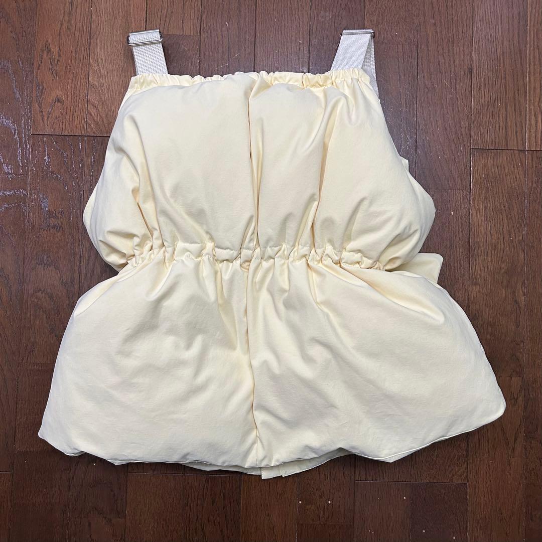 うきこ BELPER ポケットダウンベスト クリームイエロー 23AW