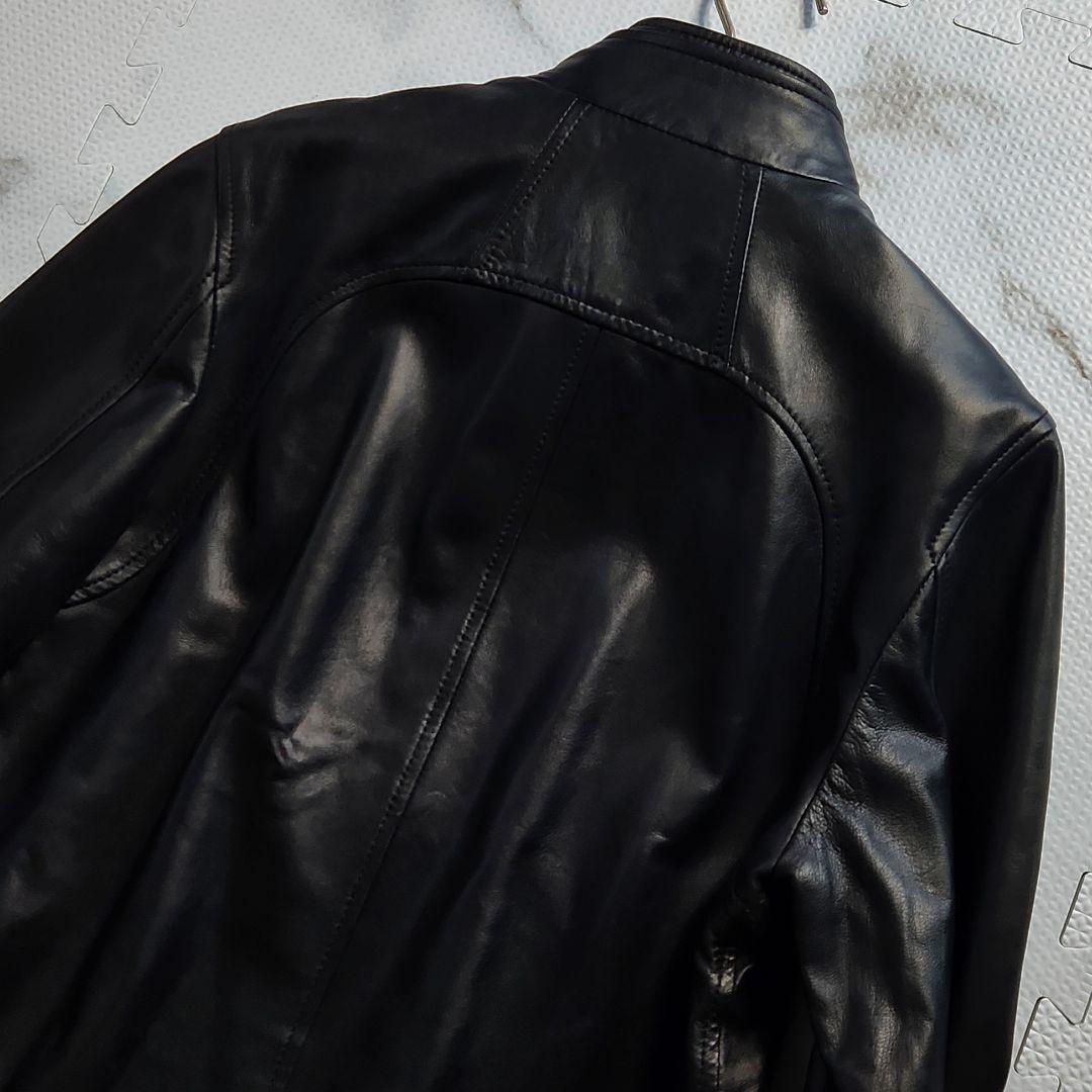極美品✨ドルチェ&ガッバーナ ライダースジャケット DG金具 ラムレザー