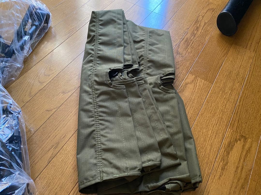 WAQ コット ワイドタイプ　オリーブグリーン 収納バッグ付き