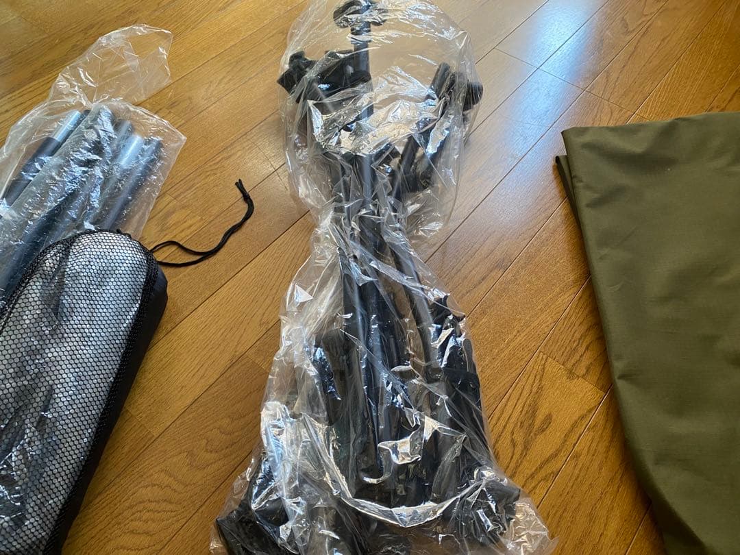 WAQ コット ワイドタイプ　オリーブグリーン 収納バッグ付き