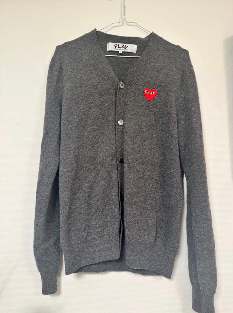 ア*ス様 コムデギャルソン グレー カーディガンL