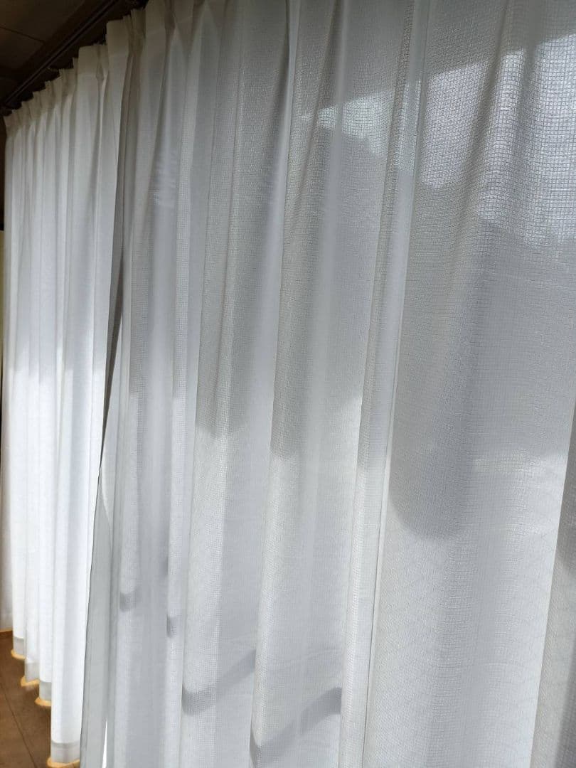 ニトリ　レースカーテン　白　オーダーサイズ