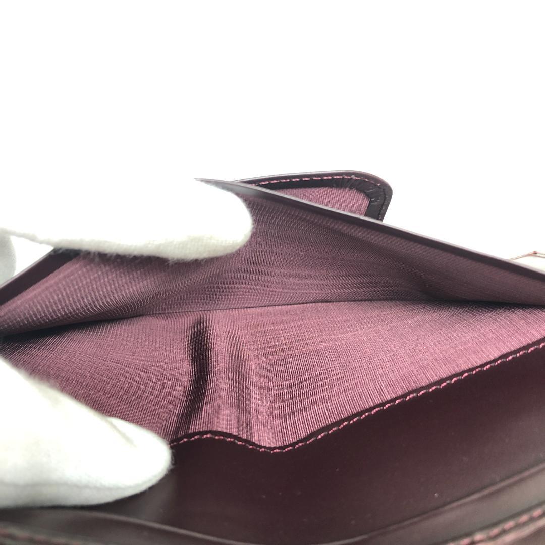 【未使用保管品】9F072/パテックフィリップ/二つ折り財布/レザー/ブラウン