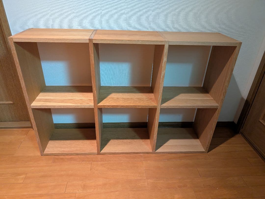 ベ*ー様 《送料込》無印良品 スタッキングシェルフ 2段×3 オーク 棚 木製家