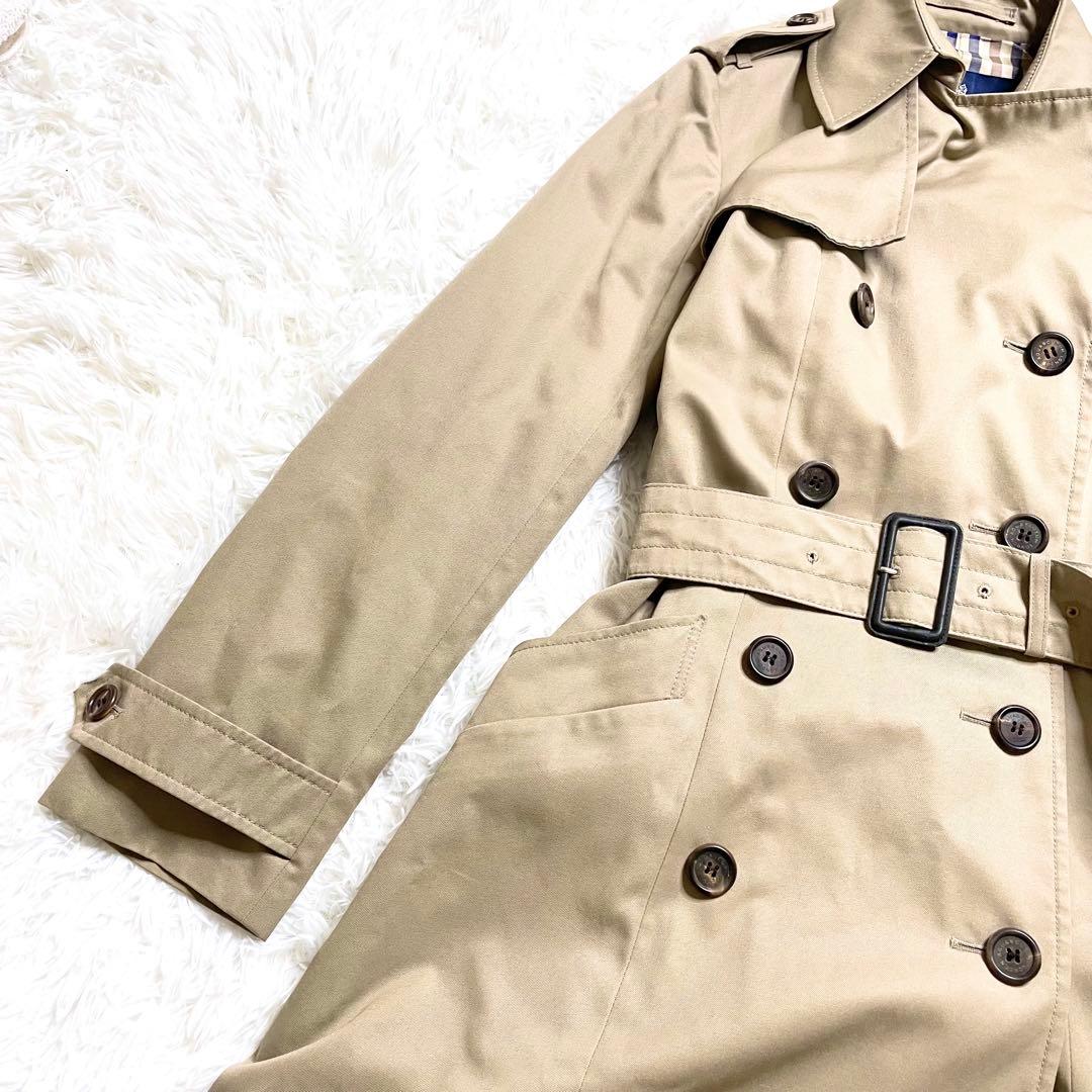 アクアスキュータムAquascutumトレンチコート Aライン ダブルボタン