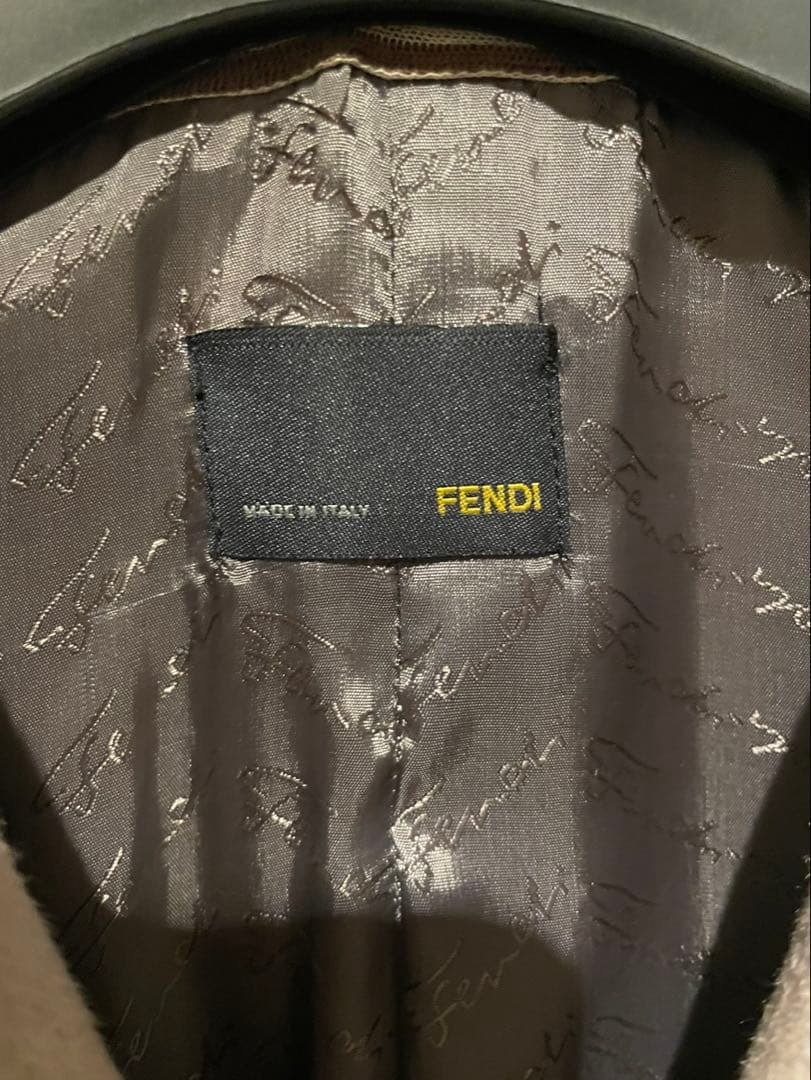 FENDI カシミア100%ベージュ トレンチコート