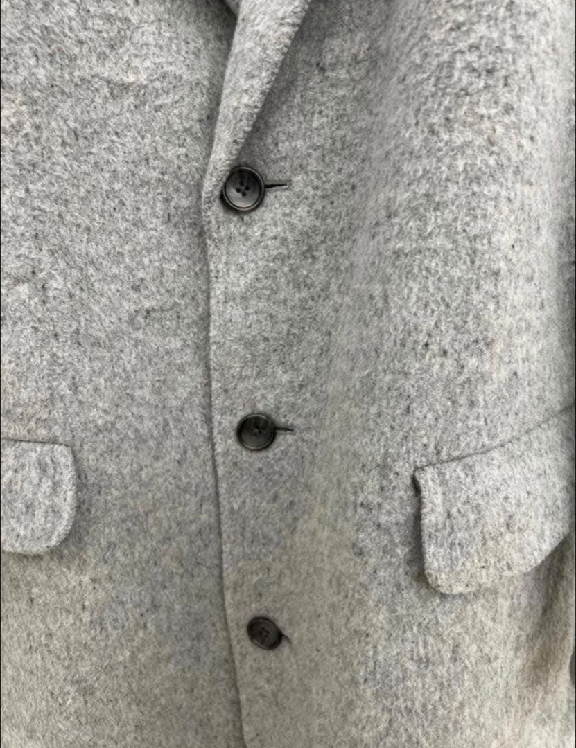 MUJILabo カシミヤチェスターコート グレー Lサイズ