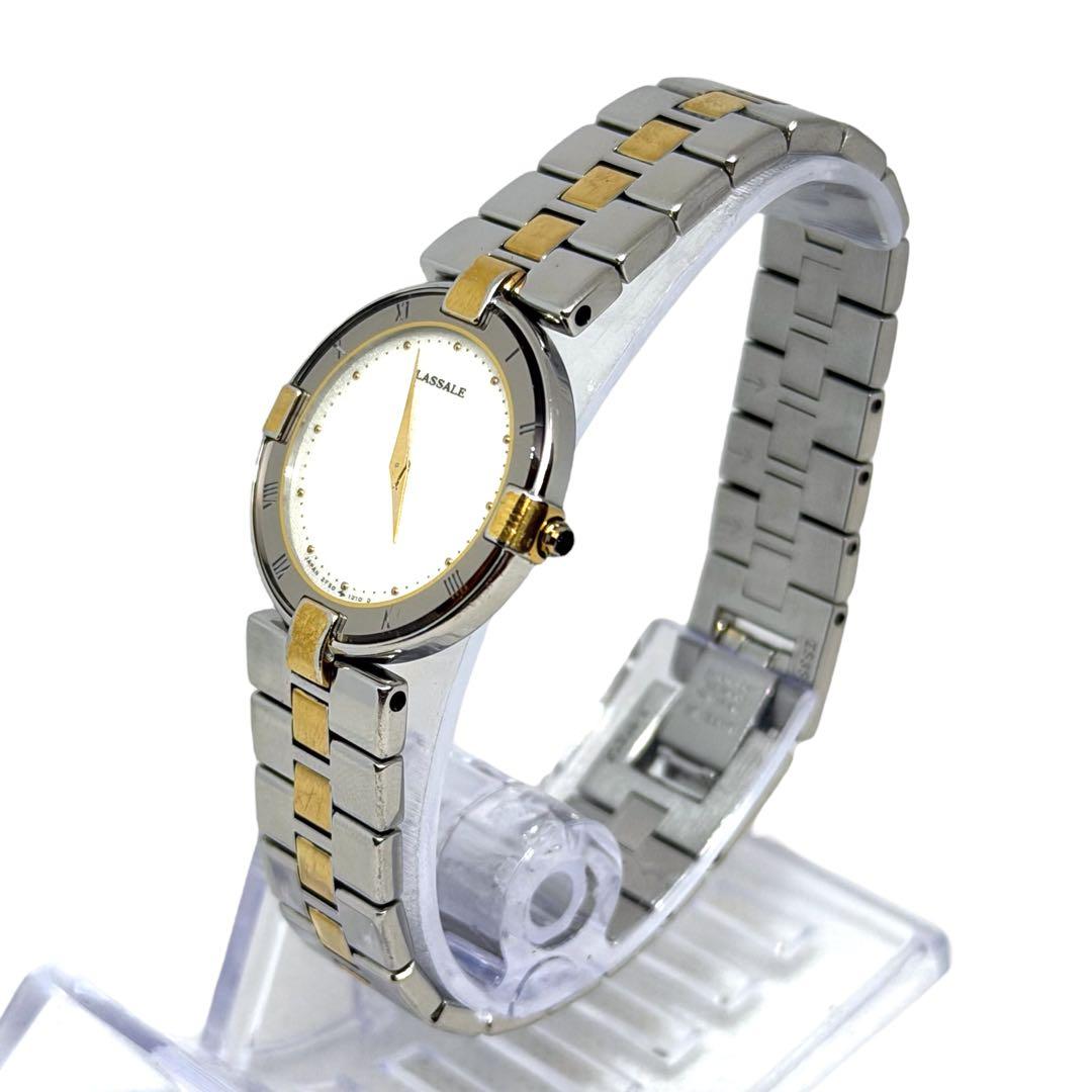 Ⴤ1393 ꕤ美品 LASSALE ラサール SEIKO 腕時計 コンビ 2針