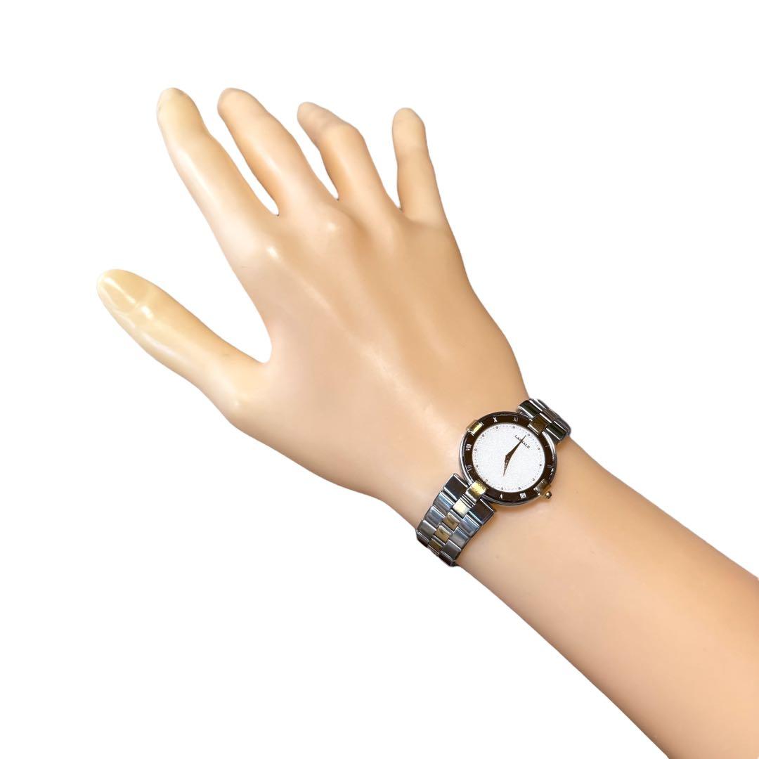 Ⴤ1393 ꕤ美品 LASSALE ラサール SEIKO 腕時計 コンビ 2針