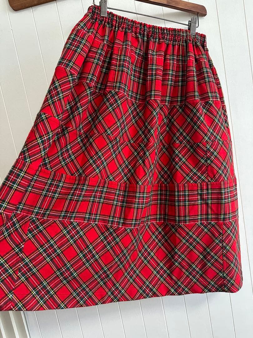m-019tricot COMMEdesGARCONS チェックスカート
