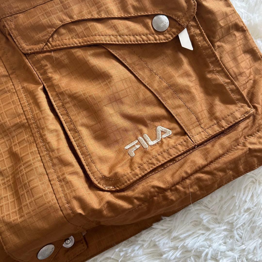 美品FILA ブラウン　スノーボード スキーウェア 上下　M S レディース
