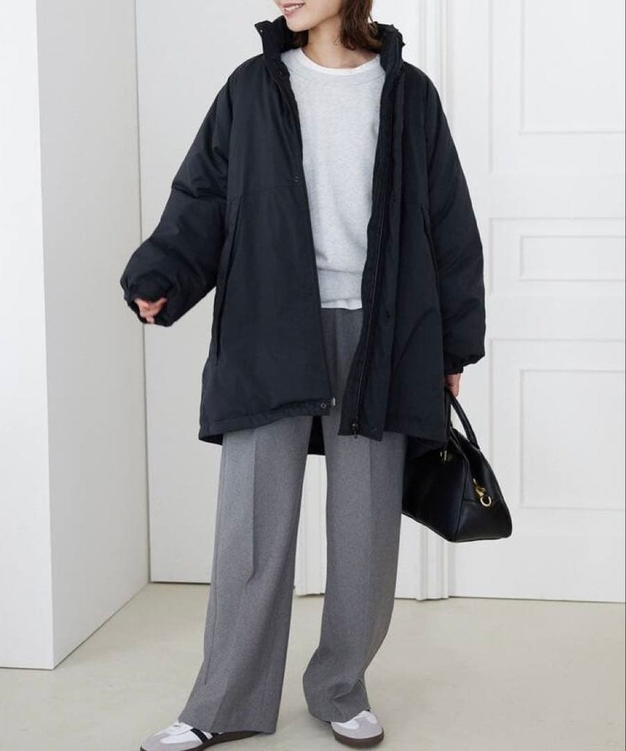 SLOBE IENA ウォッシャブル中綿モンスターパーカーブルゾン