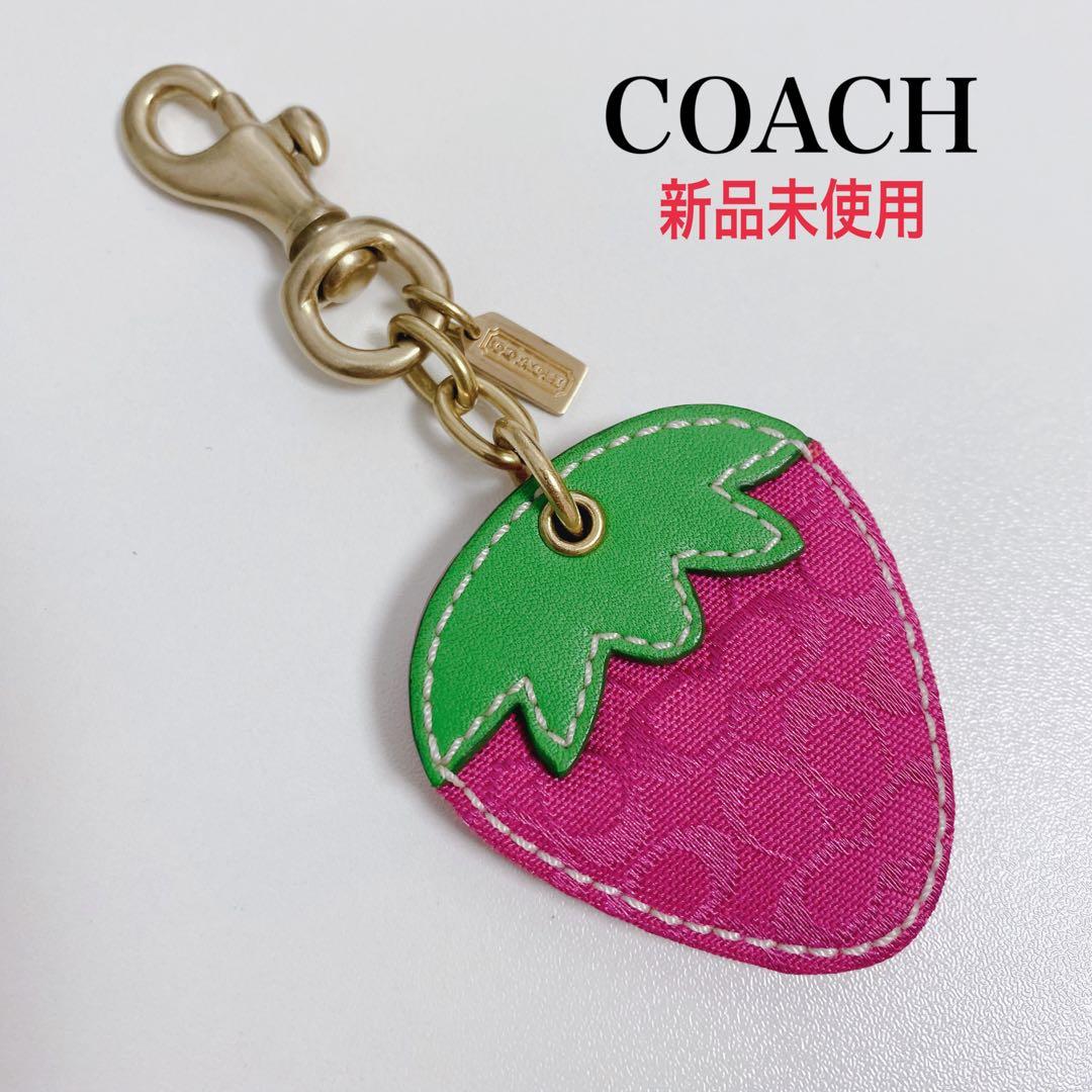 【新品未使用】COACH★キーホルダー★バッグチャーム★苺strawberry