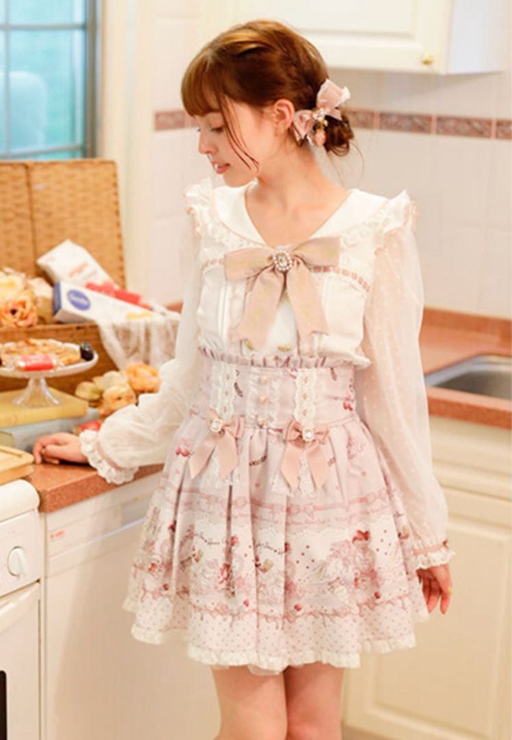 ♥ LIZLISA Whip Bare  Cafe スカパン ピンク ♥