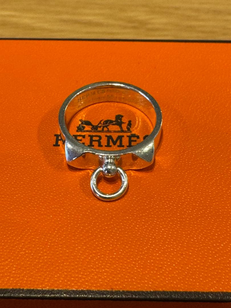 美品 HERMES コリエドシアン リング　55号