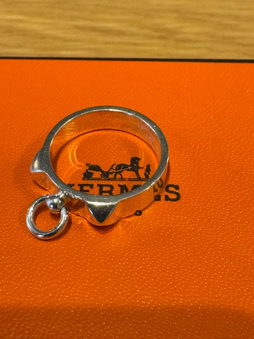 美品 HERMES コリエドシアン リング　55号