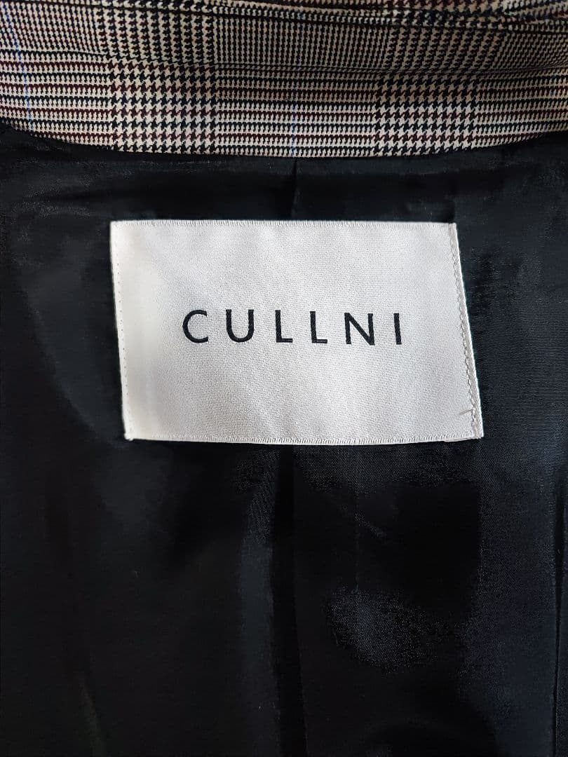 CULLNI チェックトレンチコート 21-AW-018B グレンチェック
