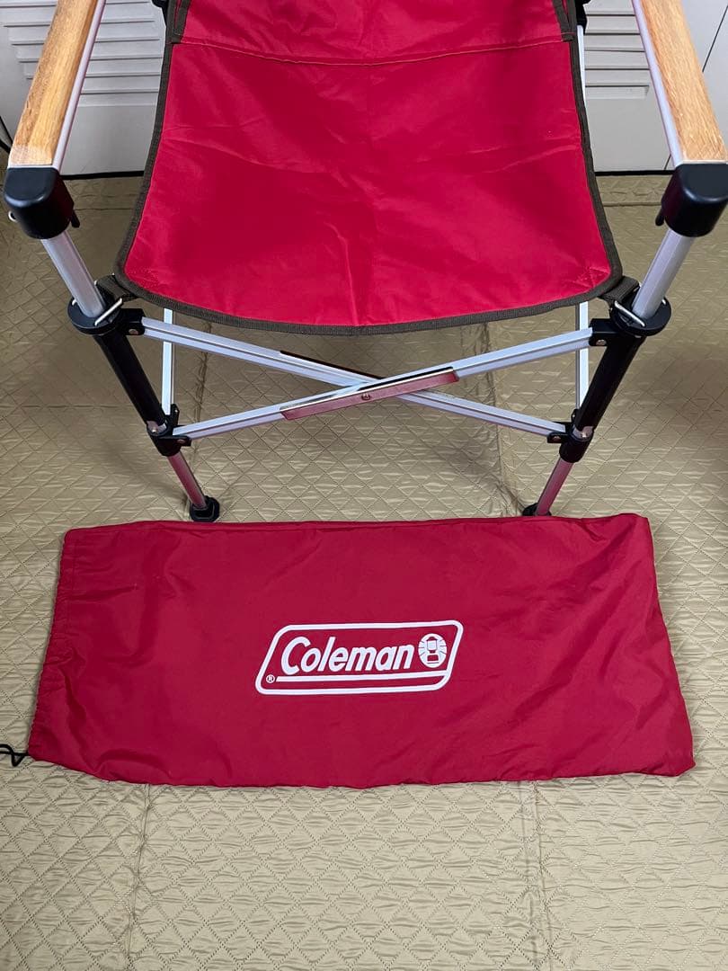 コールマン(Coleman) ツーウェイキャプテンチェア　2脚セット（赤・緑）