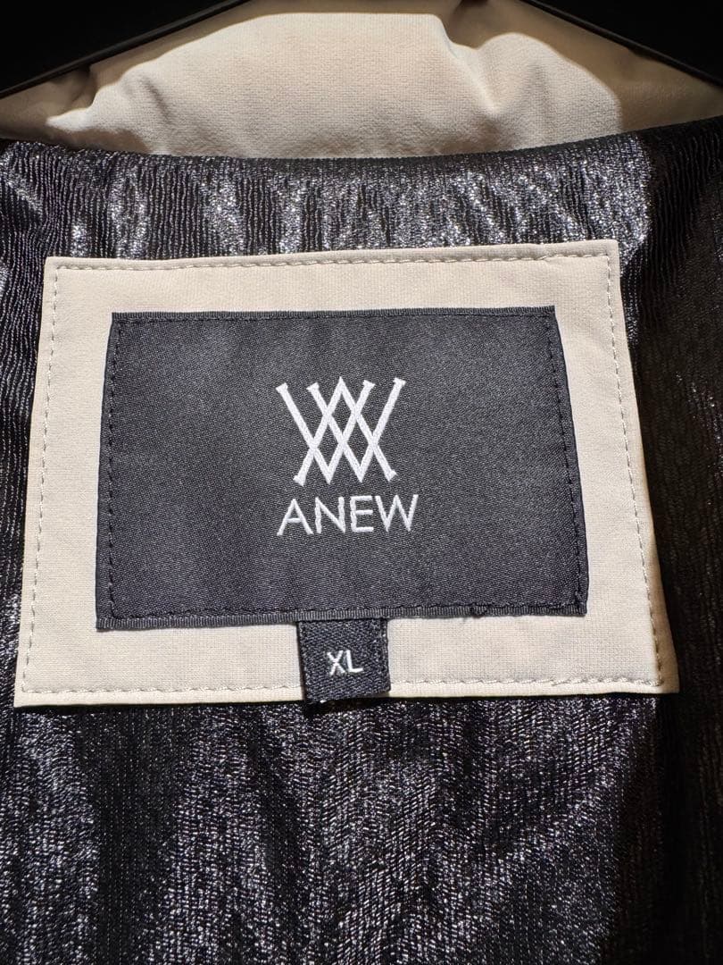 美USED ANEW GOLF メンズ プレイングダウンジャケット ベージュ