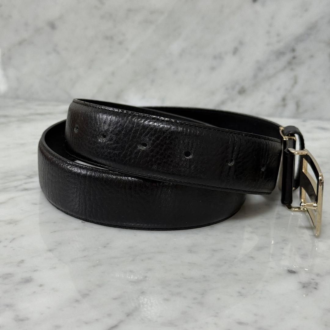 美品 Yves Saint Laurent イヴサンローラン ベルト ブラック