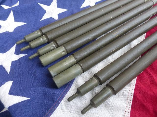 ＝専用＝　1968” 米軍実物 ナム戦 デッド!　テントポール　8本セット 軍幕