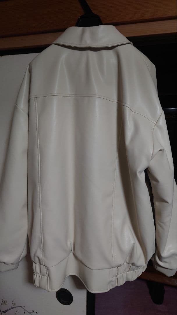 rosemuse Fake leather outer ivory ロゼミュ