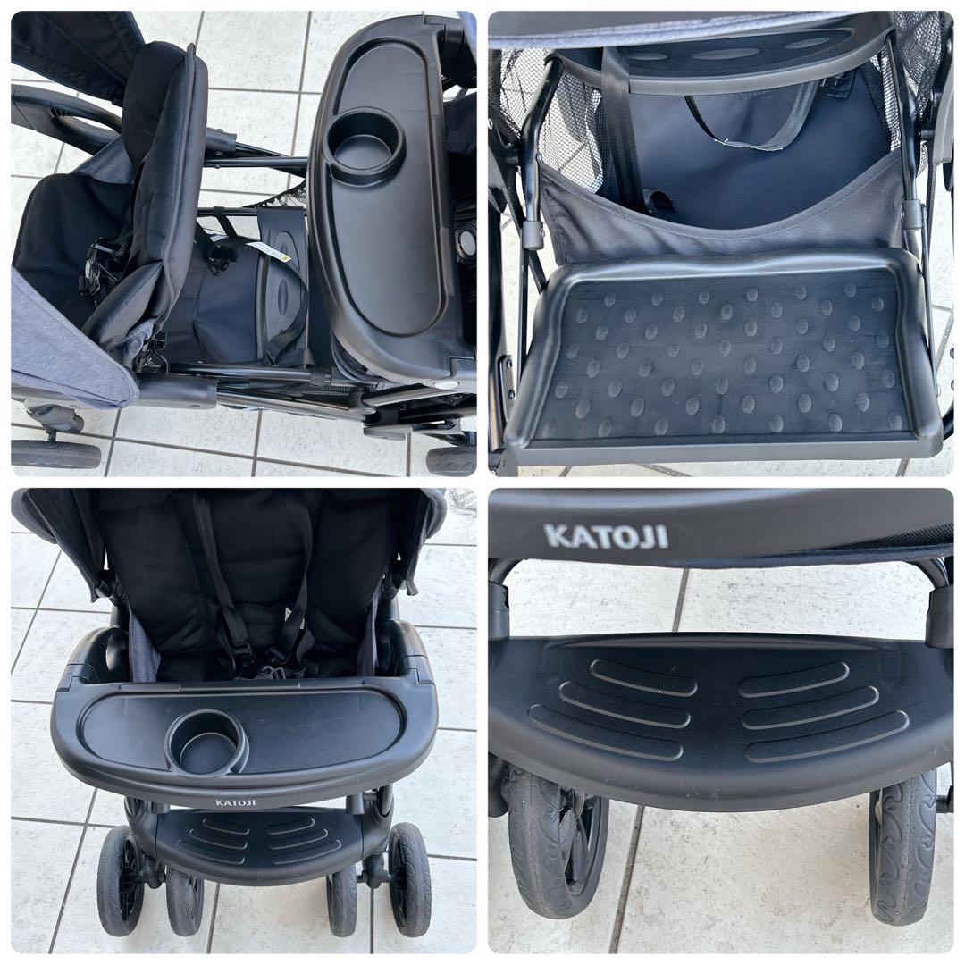 【887】✨美品✨　KATOJI 2人乗りベビーカー 二人でゴーDX