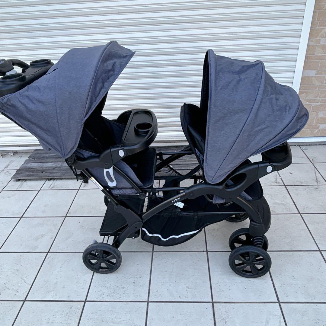 【887】✨美品✨　KATOJI 2人乗りベビーカー 二人でゴーDX