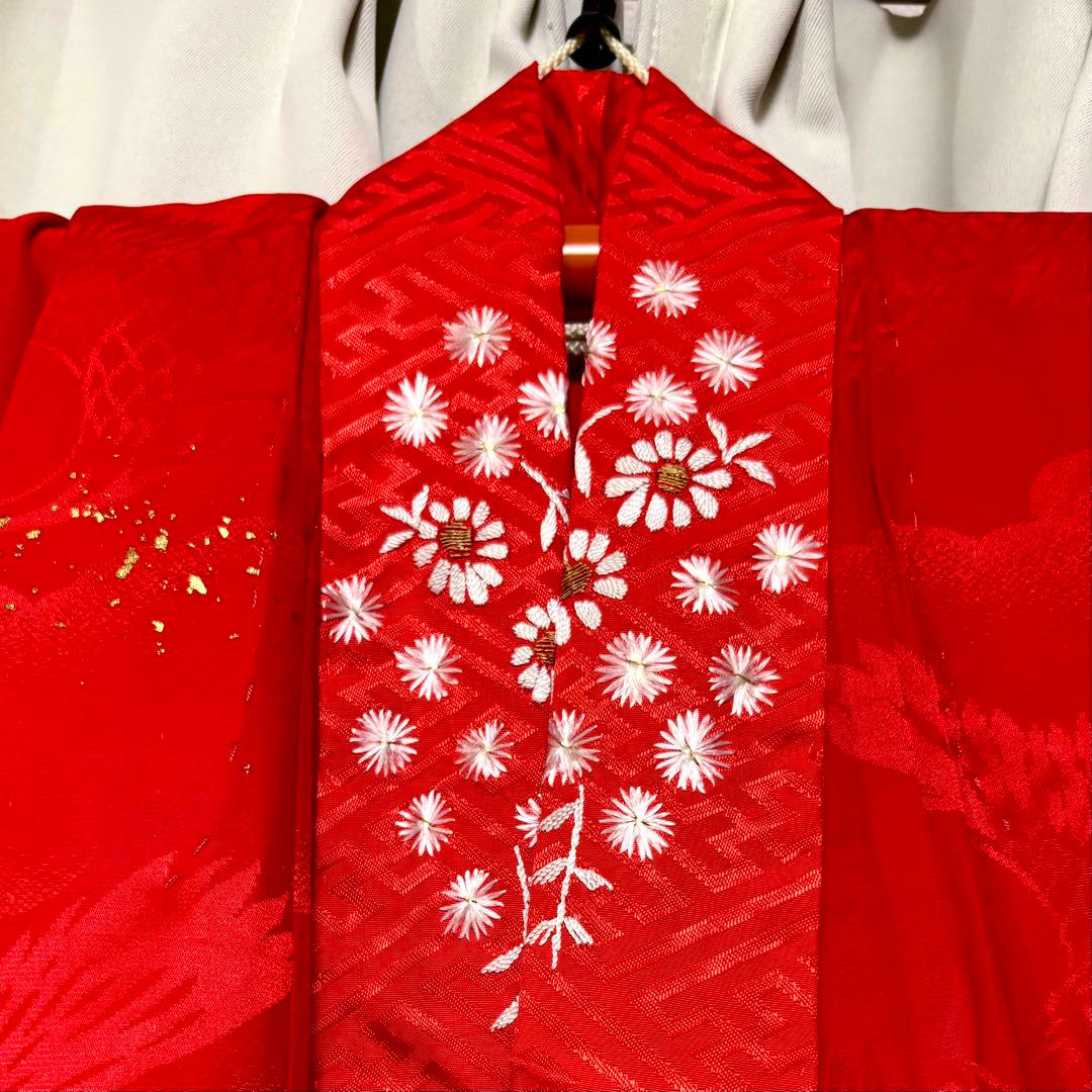 【七五三 七歳女の子　正絹　着物　帯　襦袢　草履バッグ　小物類】