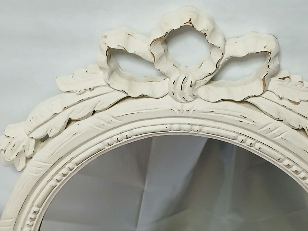 お値下げ！BLANC D'IVOIREブランディボワール 壁掛け鏡 木製枠　大型