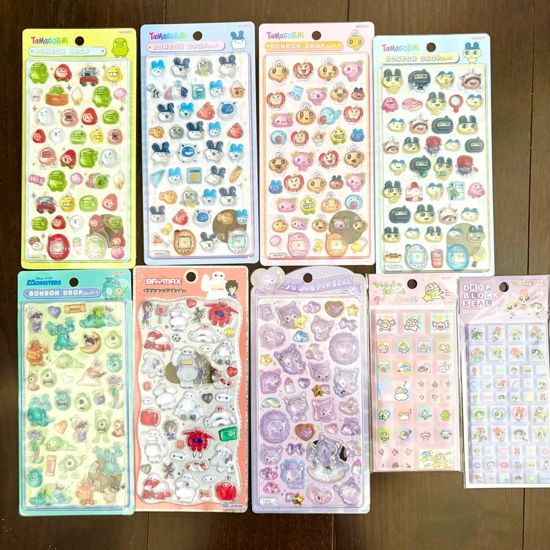 【正規品】ボンボンドロップシール9つセット　たまごっち