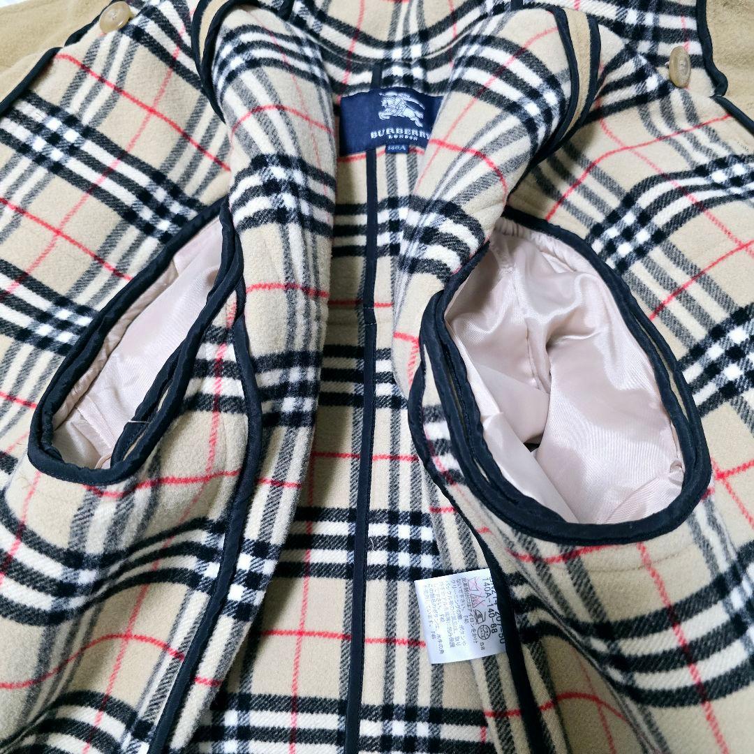 バーバリー ロンドン ノバチェック ダッフルコート ベージュ