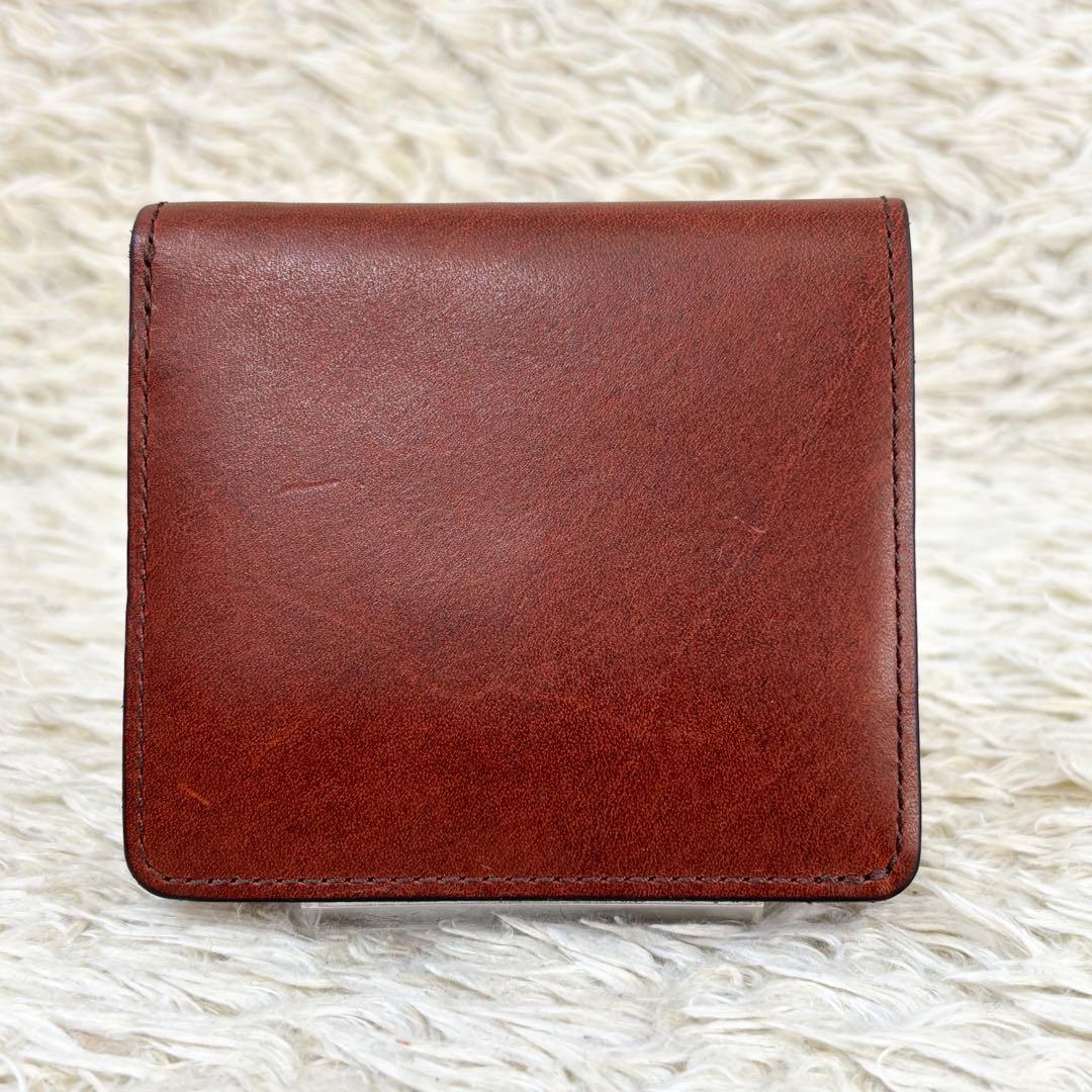 【美品】スロウ ミニウォレット ハービー 二つ折り財布 ブラウン メンズ