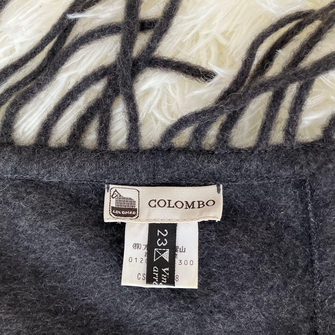 【美品】COLOMBO 23区 コロンボ ストール ショール カシミア100