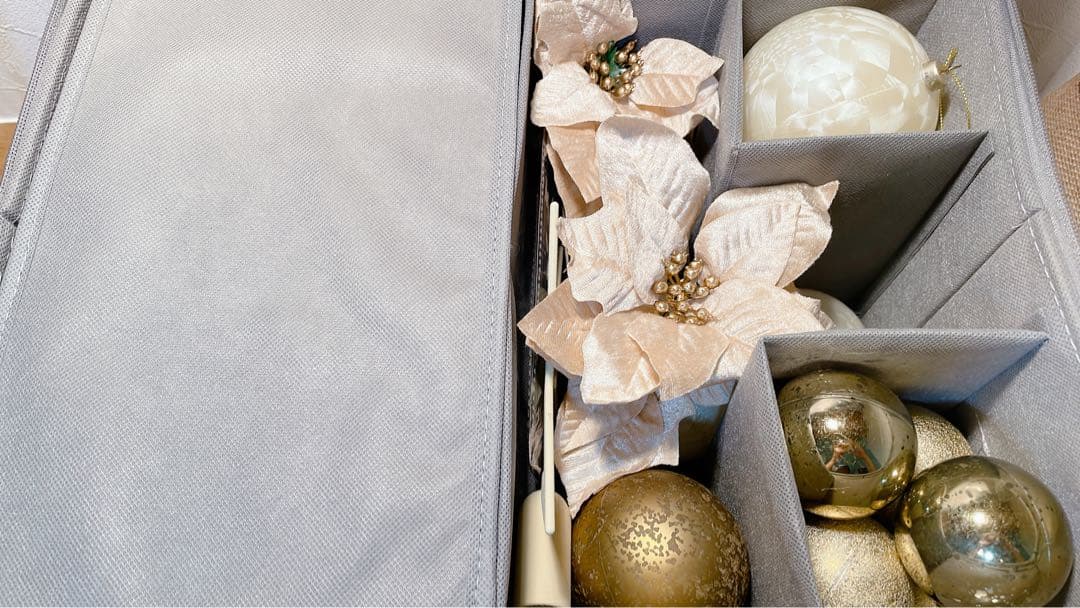 【えりなさん専用】アルザスオーナメント62p＋LED100球＋収納ボックス付き