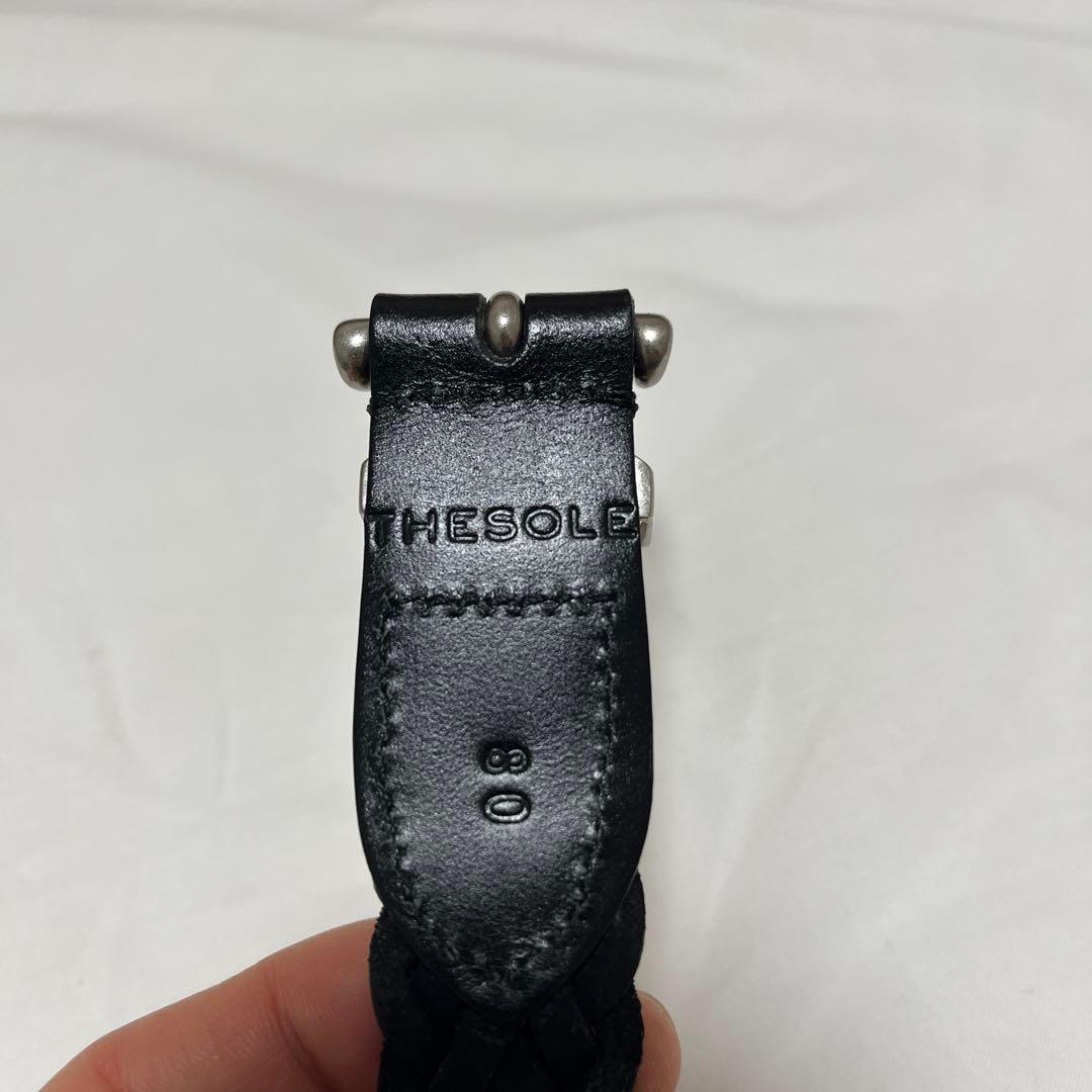 THE SOLE PUNTALE メッシュレザー ベルト 25mm幅