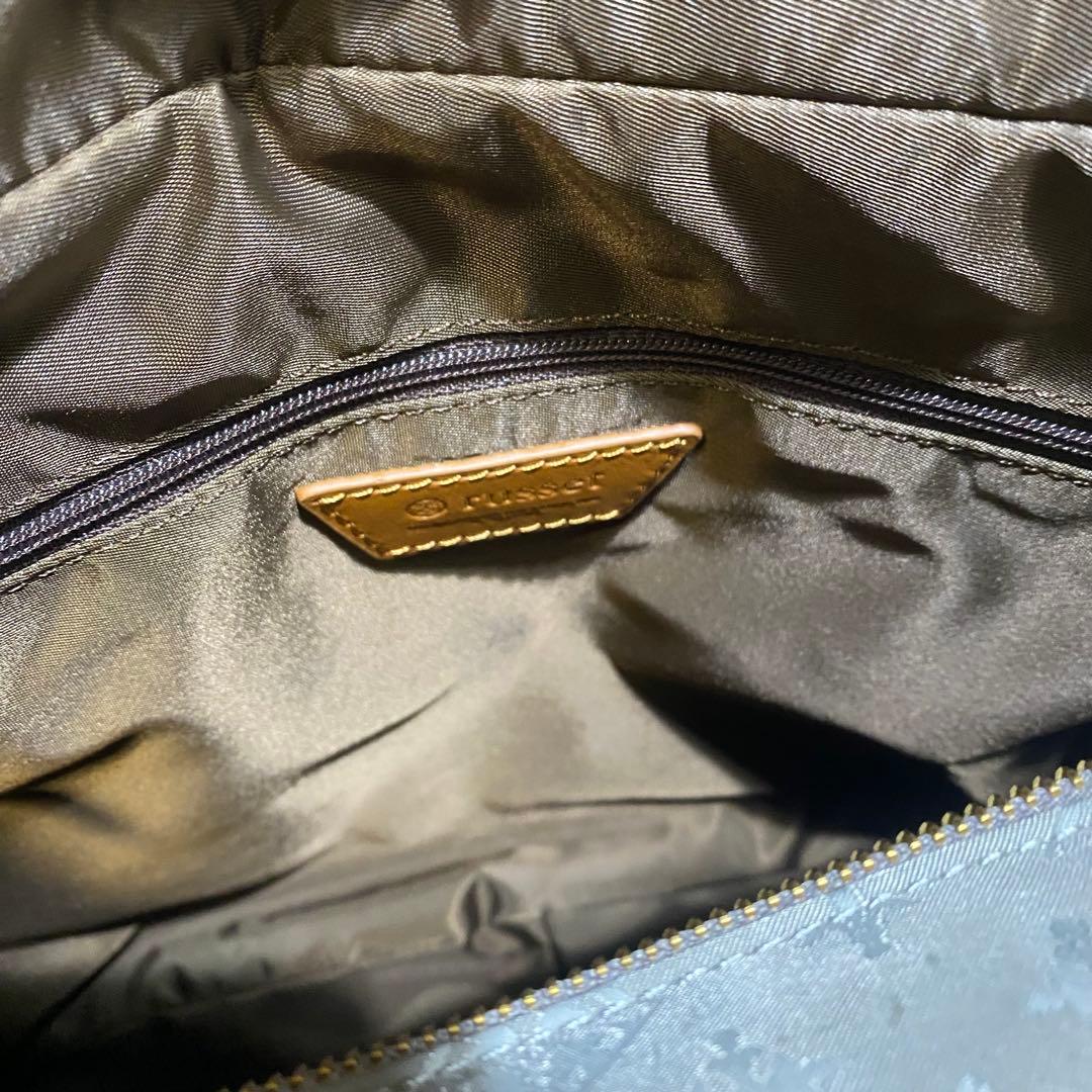 【未使用】russet　ナイロントートバッグ 　ダブルポケット　バイカラー