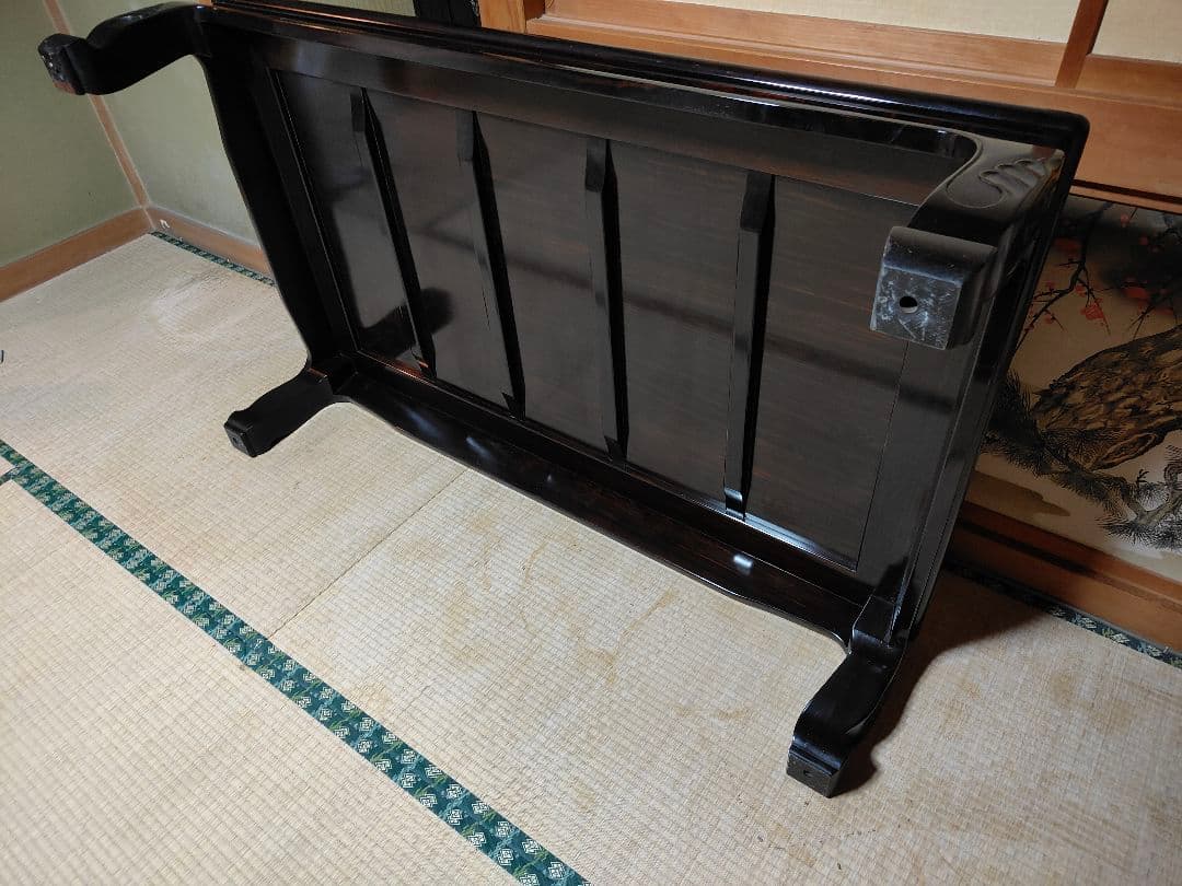 へいへ 黒檀　座敷机　座卓150cm×90cm×35cm