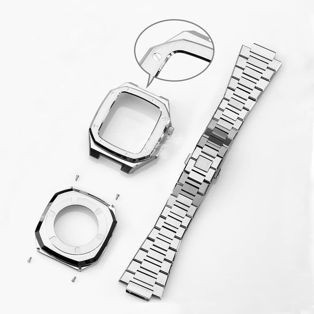 apple watch メタルバンド カスタム　４点セット