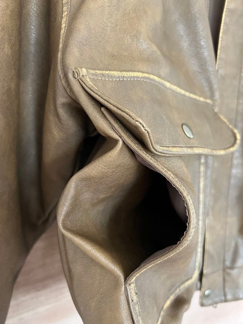 MOUSSY ブラウン レザージャケット