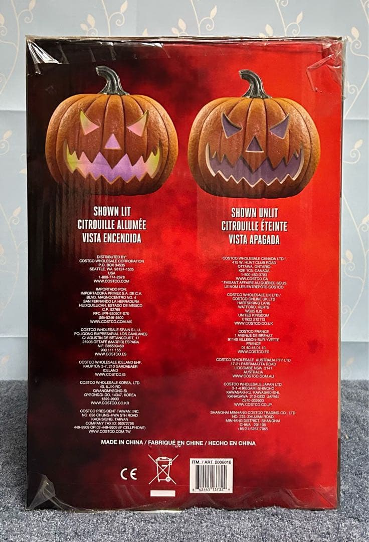 ハロウィン LED パンプキン カボチャ コストコ 飾り 置物
