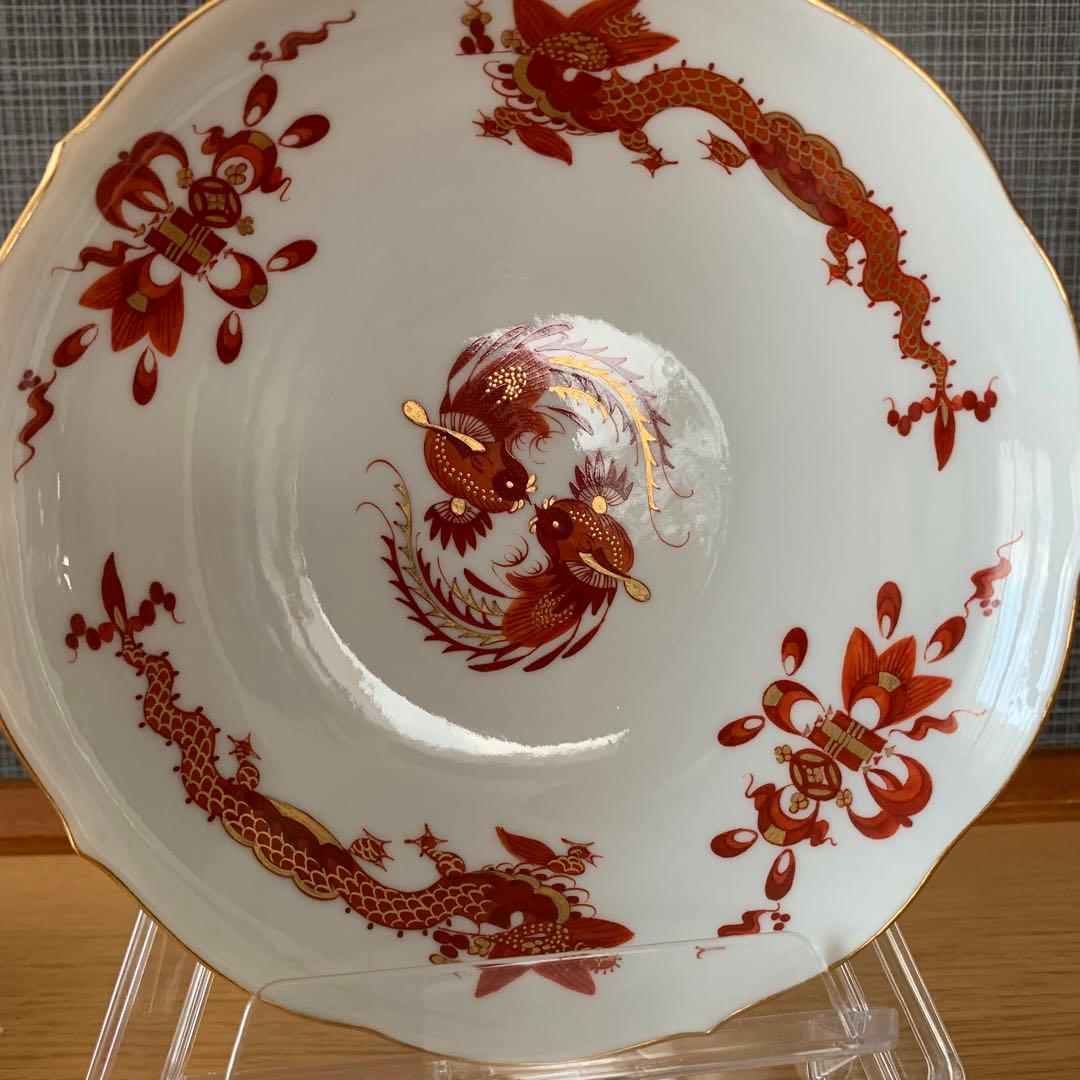 マイセン　レッドドラゴン　二枚セット