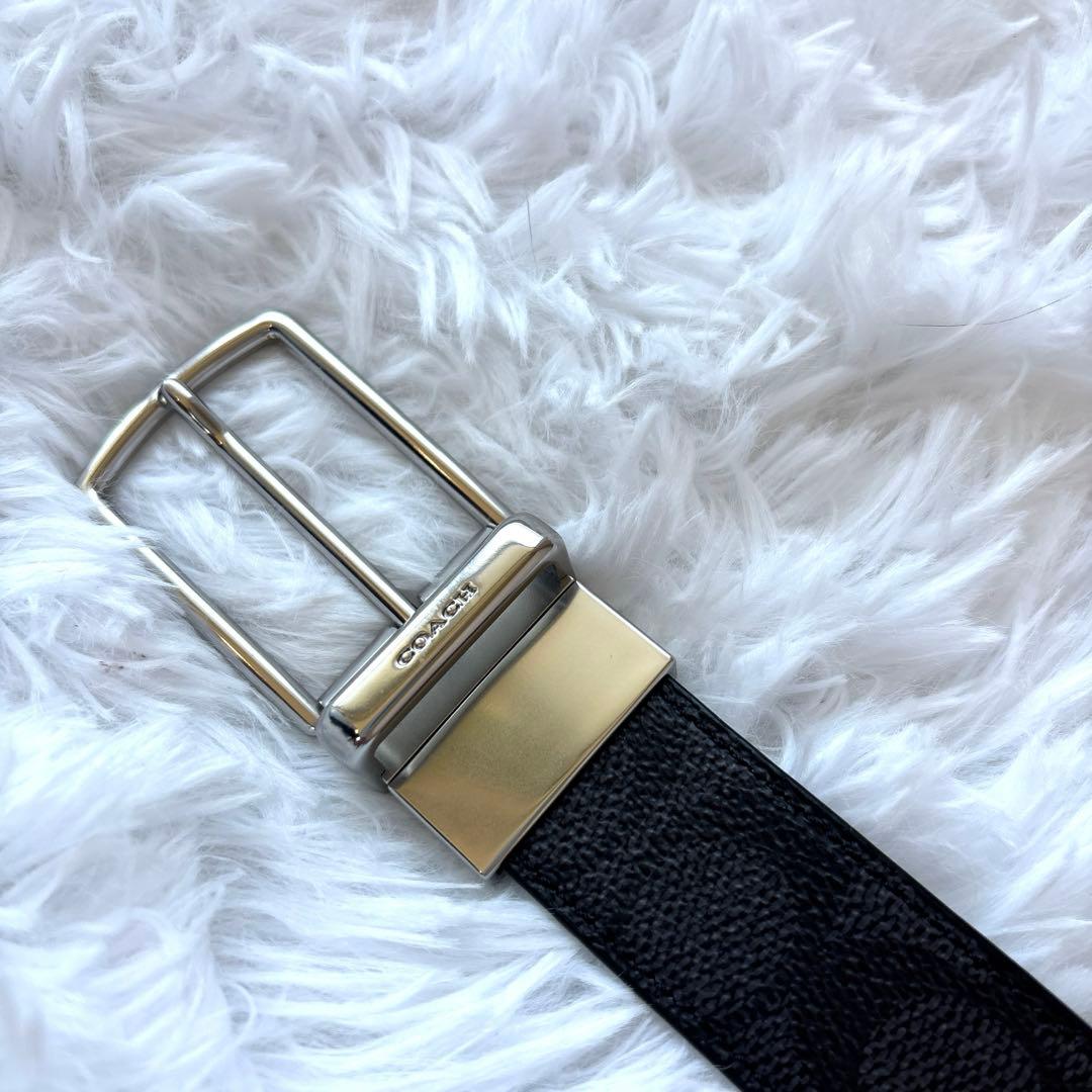 う*ー様 美品✨coach✨コーチ　トゥ サイズ リバーシブル シグネチャー ベ