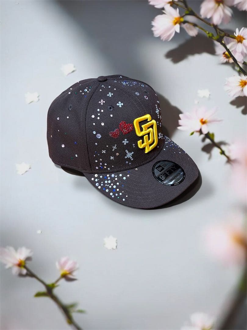 New Era SDロゴ 【サンディエゴ・パドレス】 カスタムジュエルキャップ