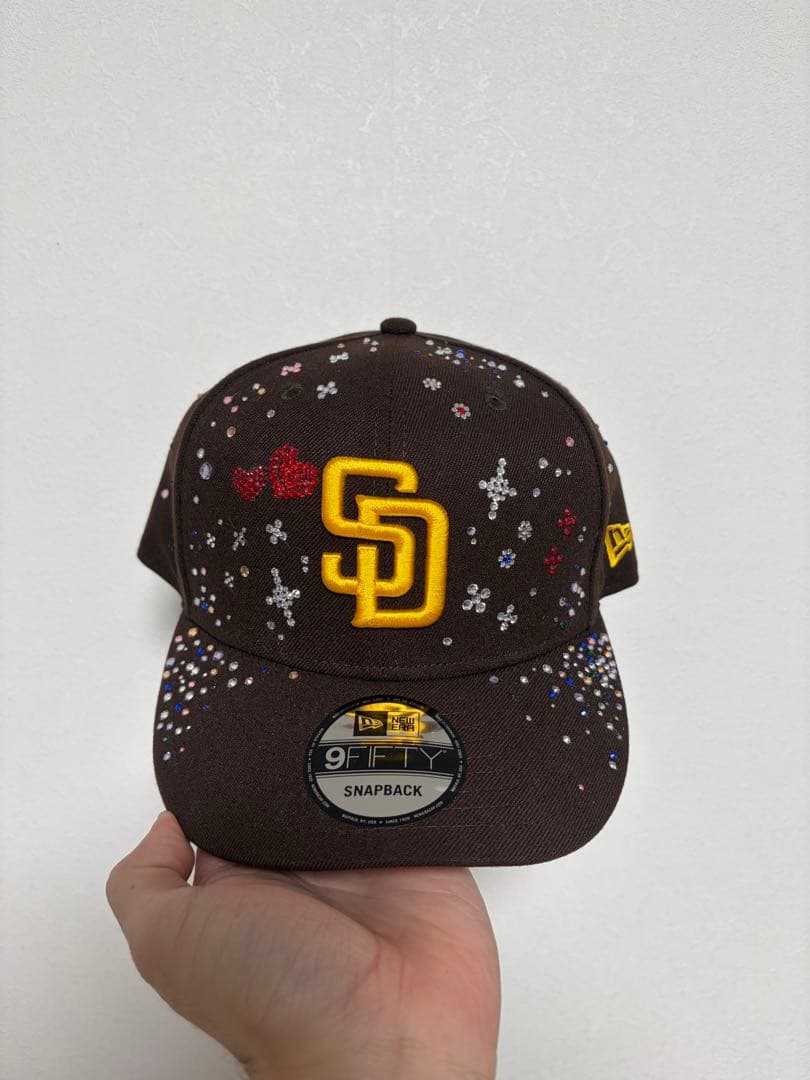 New Era SDロゴ 【サンディエゴ・パドレス】 カスタムジュエルキャップ