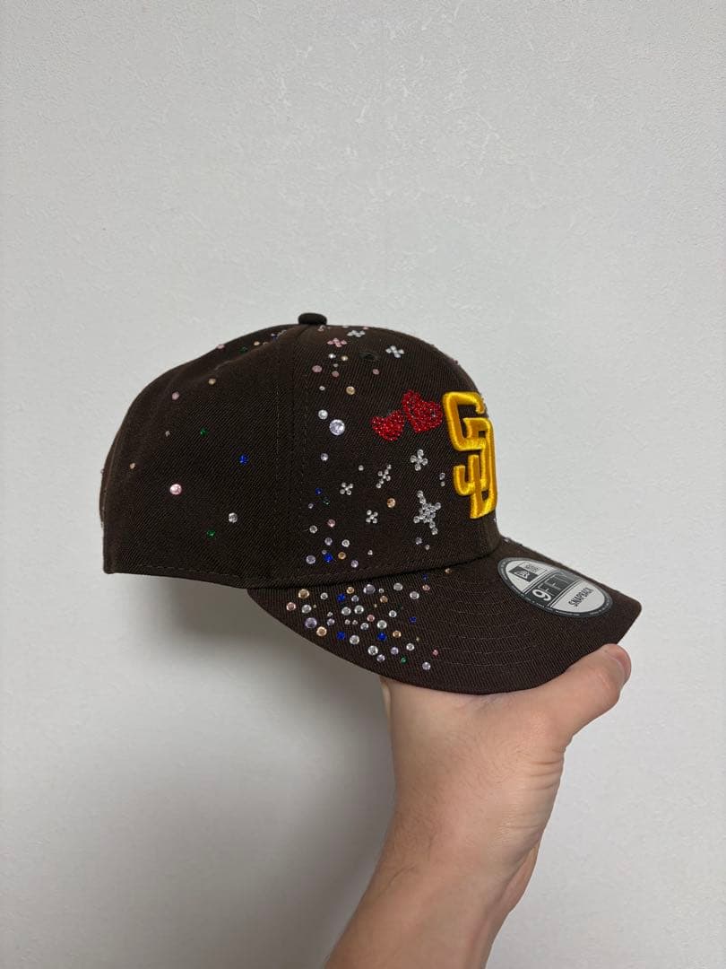 New Era SDロゴ 【サンディエゴ・パドレス】 カスタムジュエルキャップ