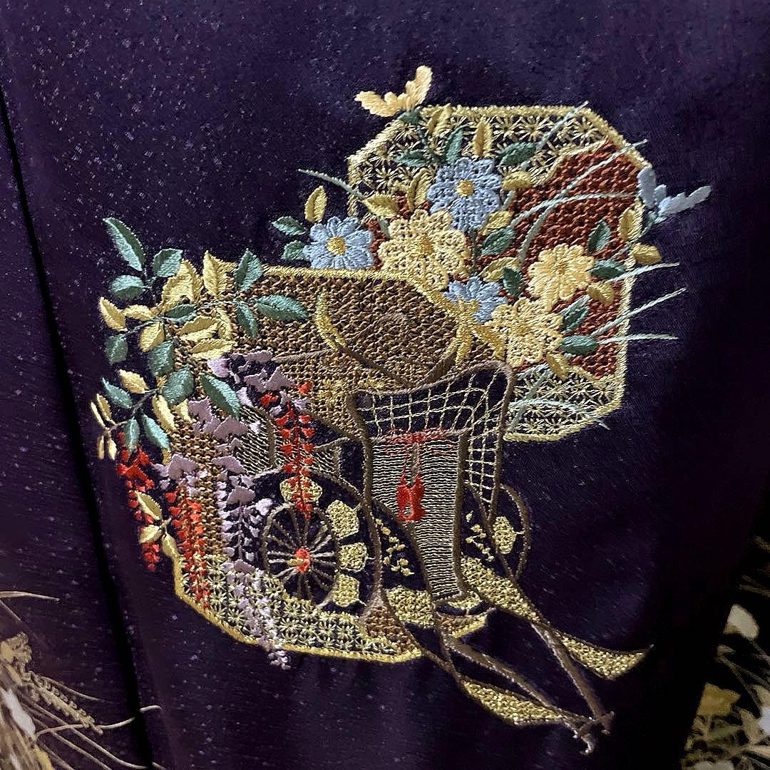 振袖フルセット　金銀彩友禅　手刺繍　成人式振袖　振袖