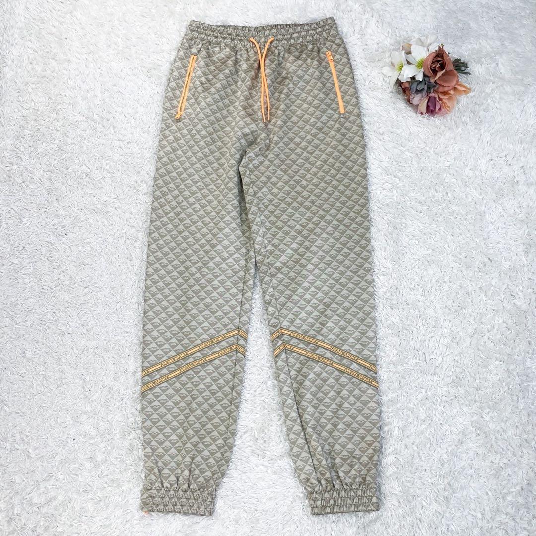 極美品 DIESEL SPORT ディーゼル モノグラム柄ジャージ セットアップ