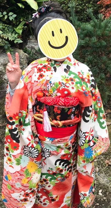 七五三　アンティーク　艶やか古典柄